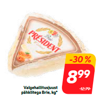 Allahindlus - Valgehallitusjuust pähklitega Brie, kg*