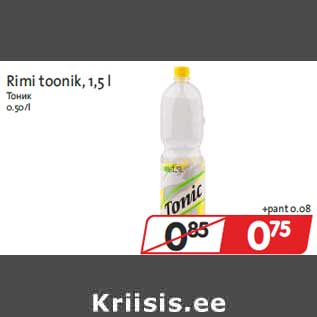 Allahindlus - Rimi toonik, 1,5 l