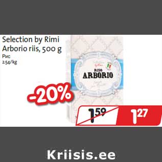 Allahindlus - Selection by Rimi Arborio riis, 500 g