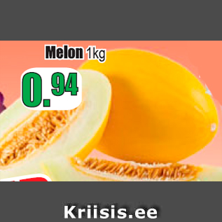 Allahindlus - Melon 1 kg