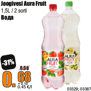 Allahindlus - Joogivesi Aura Fruit