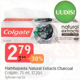 Allahindlus - Hambapasta Natural Extracts Charcoal