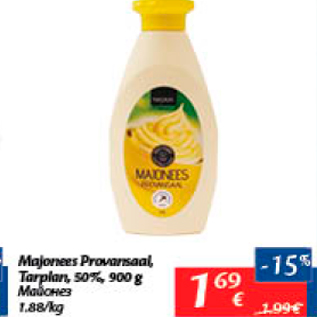 Allahindlus - Majonees Provansaal, Tarplan, 50%, 900 g