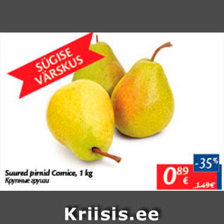 Allahindlus - Suured pirnid Comice, 1 kg