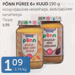 Allahindlus - PÕNN PÜREE 6+ KUUD 190 G