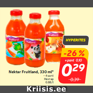 Allahindlus - Nektar Fruitland, 330 ml*