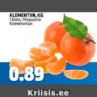 Allahindlus - KLEMENTIN, KG