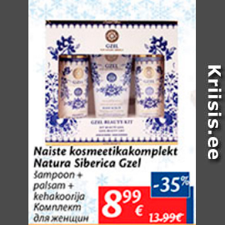 Allahindlus - Naiste kosmeetikakomplekt Natura Siberica Gzel