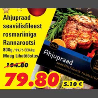 Allahindlus - Ahjupraad seavälisfileest rosmariiniga Rannarootsi