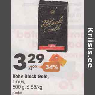 Allahindlus - Kohv Black Gold, Luxus, 500 g