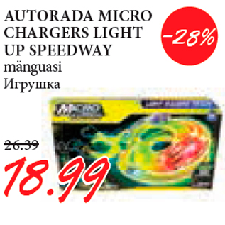 Allahindlus - AUTORADA MICRO CHARGERS LIGHT UP SPEEDWAY