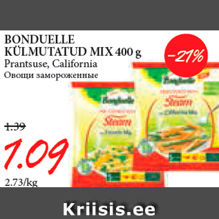 Allahindlus - BONDUELLE KÜLMUTATUD MIX 400 g