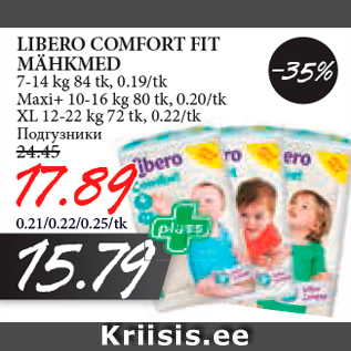 Allahindlus - LIBERO COMFORT FIT MÄHKMED