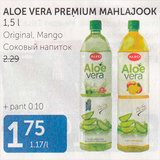 Allahindlus - ALOE VERA PREMIUM MAHLAJOOK 1,5 L