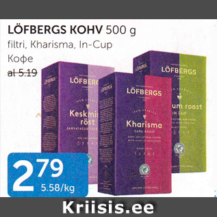 Allahindlus - LÖFBERGS KOHV 500 G