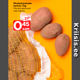 Allahindlus - Pestud punane kartul, 1 kg