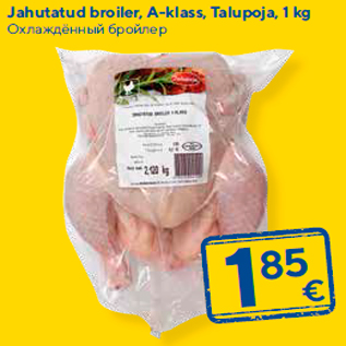 Allahindlus - Jahutatud broiler, A-klass, Talupoja, 1 kg