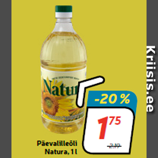 Allahindlus - Päevalilleõli Natura, 1 l