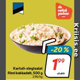 Allahindlus - Kartuli-singisalat Rimi kokkadelt, 500 g