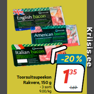 Allahindlus - Toorsuitsupeekon Rakvere, 150 g