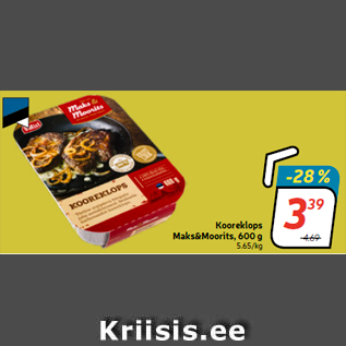 Allahindlus - Kooreklops Maks&Moorits, 600 g