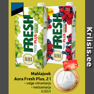 Allahindlus - Mahlajook Aura Fresh Plus, 2 l