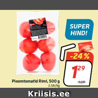 Allahindlus - Ploomtomatid Rimi, 500 g