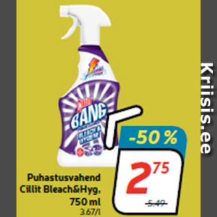 Allahindlus - Puhastusvahend Cillit Bleach&Hyg, 750 ml