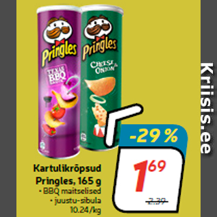 Allahindlus - Kartulikrõpsud Pringles, 165 g