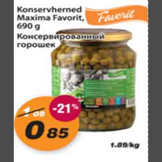 Allahindlus - Konservherned Maxima Favorit, 690g