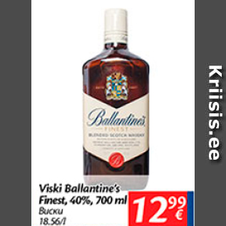 Allahindlus - Viski Ballantine´s Finest