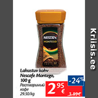 Allahindlus - Lahustuv kohv Nescafe Montego, 100 g