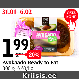 Allahindlus - Avokaado Ready to Eat 300 g