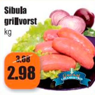 Allahindlus - Sibula grillvorst kg