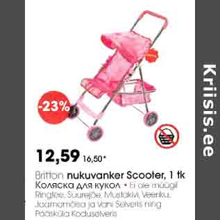 Allahindlus - Britton nukuvankеr Scooter, 1 tk