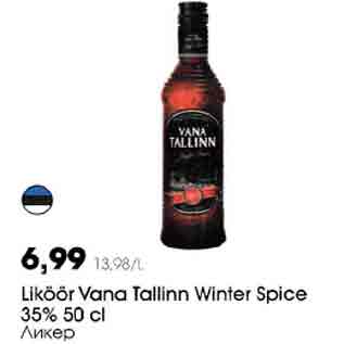 Allahindlus - Liköör Vana Tallinn Winter Spice 35% 50 cl