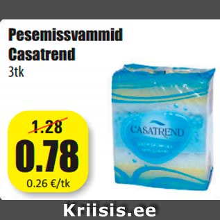 Allahindlus - Pesemissvammid Casatrend 3tk