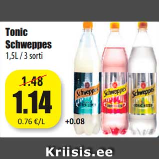 Allahindlus - Tonic Schweppes