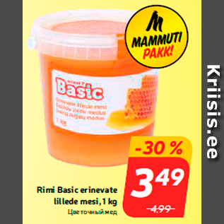 Allahindlus - Rimi Basic erinevate lillede mesi, 1 kg