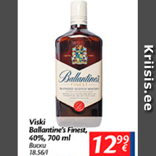 Allahindlus - Viski Ballantine´s Finest