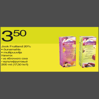 Allahindlus - Jook Fruitland 20%