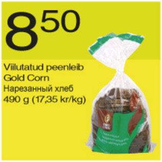 Allahindlus - Viilutatud peenleib Gold Corn