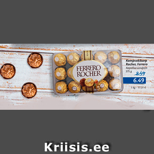 Allahindlus - Kompvekikarp Rocher, Ferrero