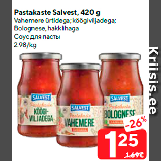 Allahindlus - Pastakaste Salvest, 420 g