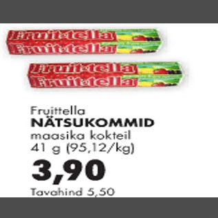 Allahindlus - Fruittella Nätsukommid