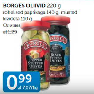 Allahindlus - BORGES OLIIVID 220 G