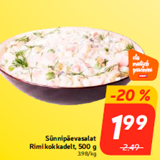 Allahindlus - Sünnipäevasalat Rimi kokkadelt, 500 g