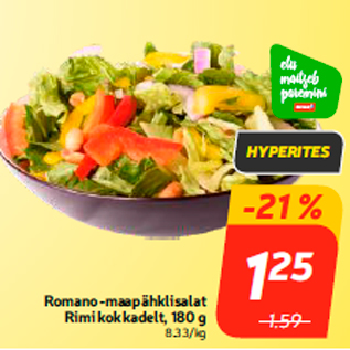 Allahindlus - Romano-maapähklisalat Rimi kokkadelt, 180 g