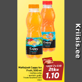 Allahindlus - Mahlajook Cappy Ice Fruit, 500 ml