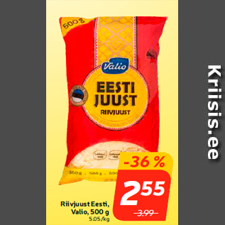 Allahindlus - Riivjuust Eesti, Valio, 500 g